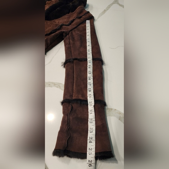 Vintage 70s Alexander Julian Lamb Sheepskin Shearling Mouton Fur Coat S/P - Picture 11 of 16